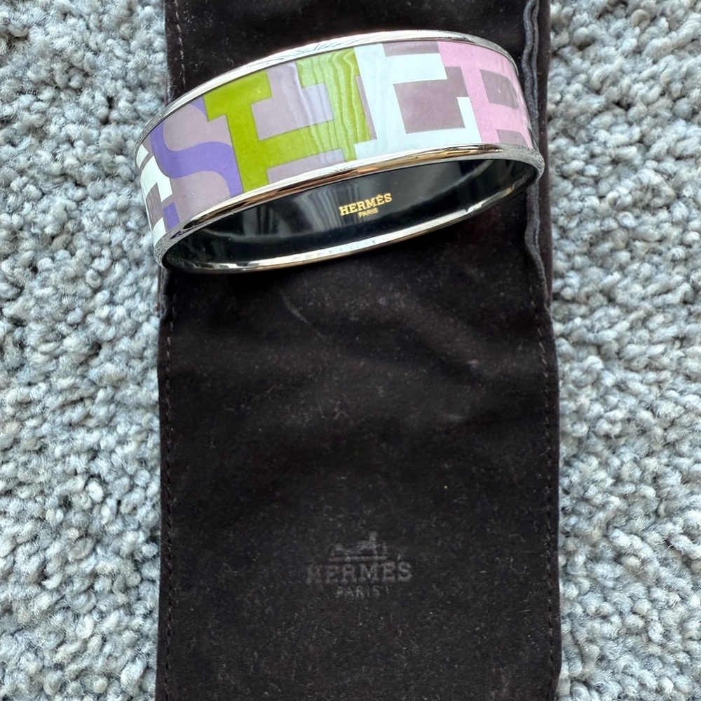 Hermès Colorful Enamel Bracelet